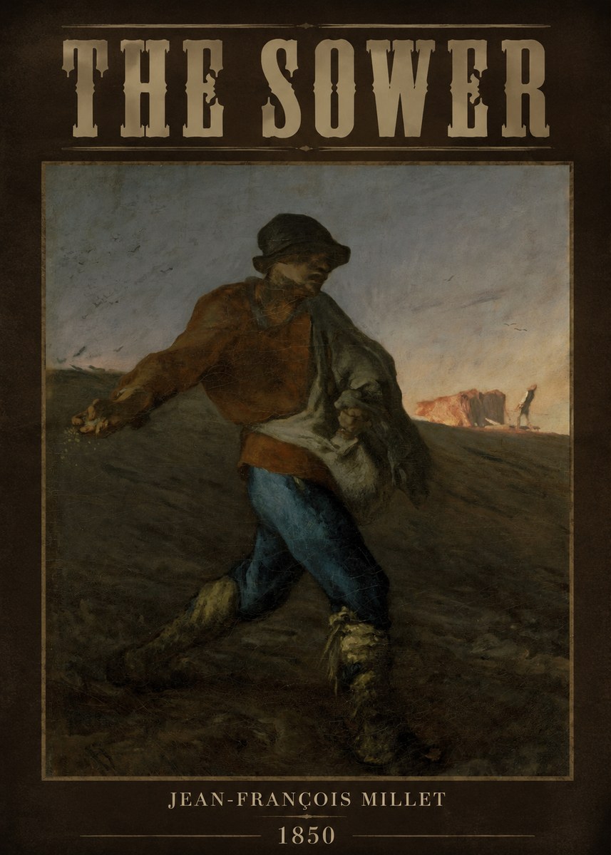 Jean-François Millet The Sower II No3 - Poster