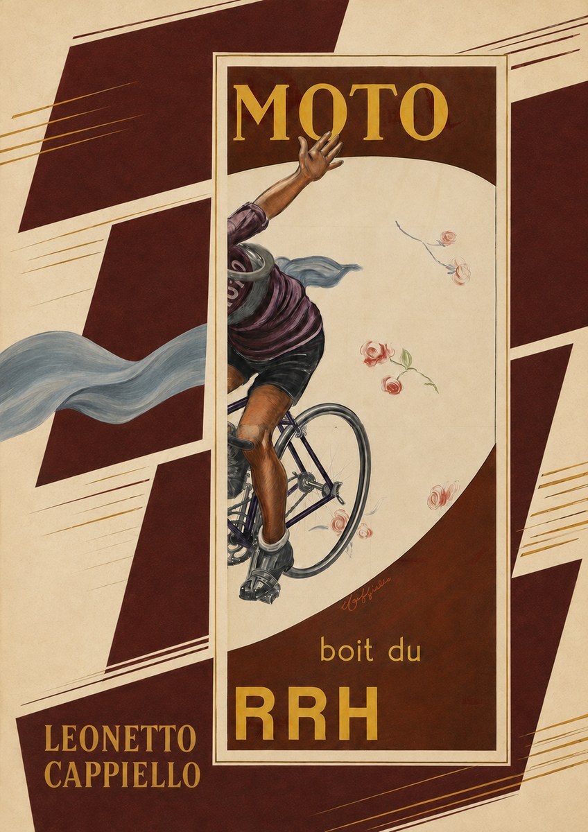 Leonetto Cappiello Moto Rrh No6 - Poster