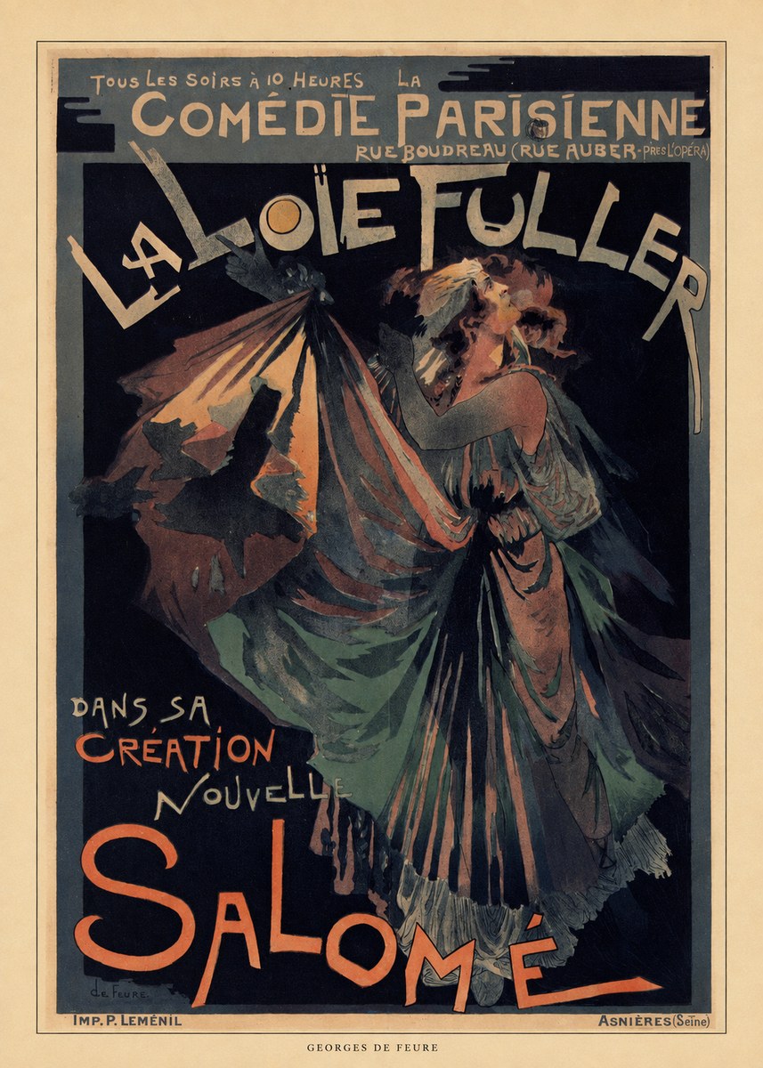 Georges de Feure La Loïe Fuller - Salomé III No6 - Poster