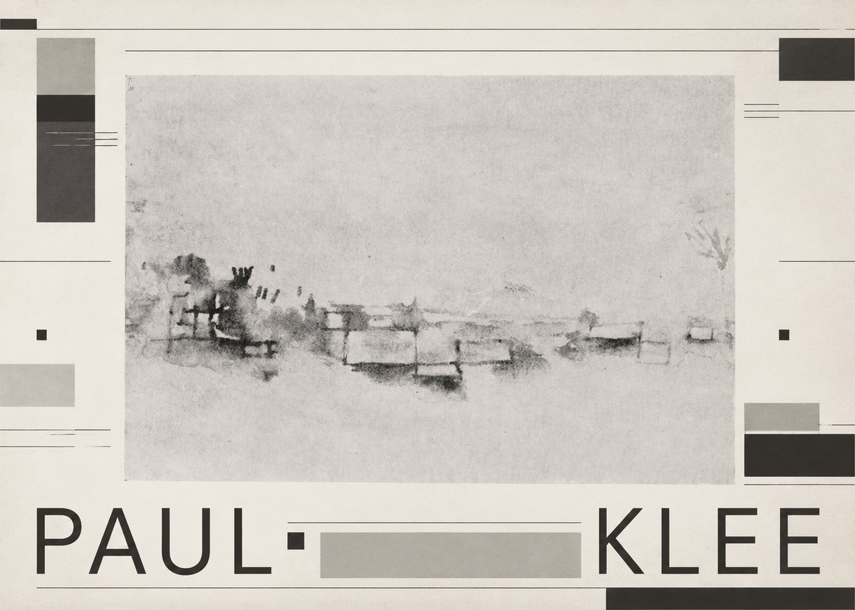 Paul Klee View of the Valley No6 - Poster