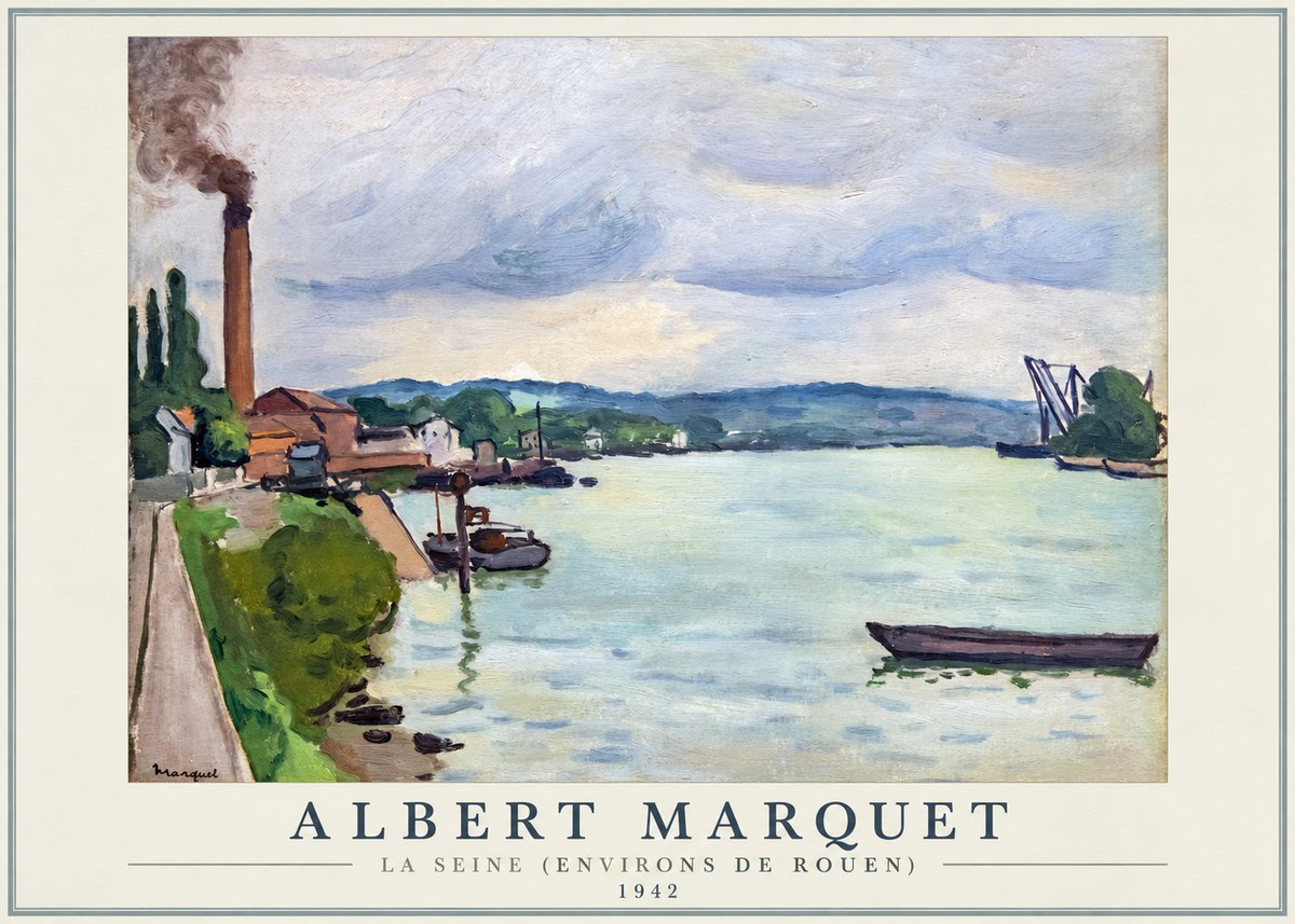 Albert Marquet La Seine (Environs De Rouen) No1 - Poster