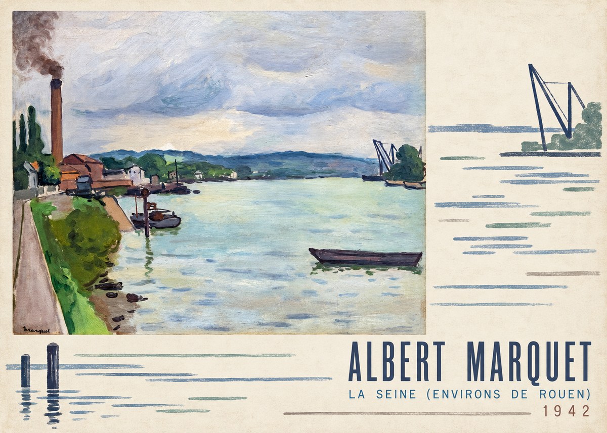 Albert Marquet La Seine (Environs De Rouen) No4 - Poster
