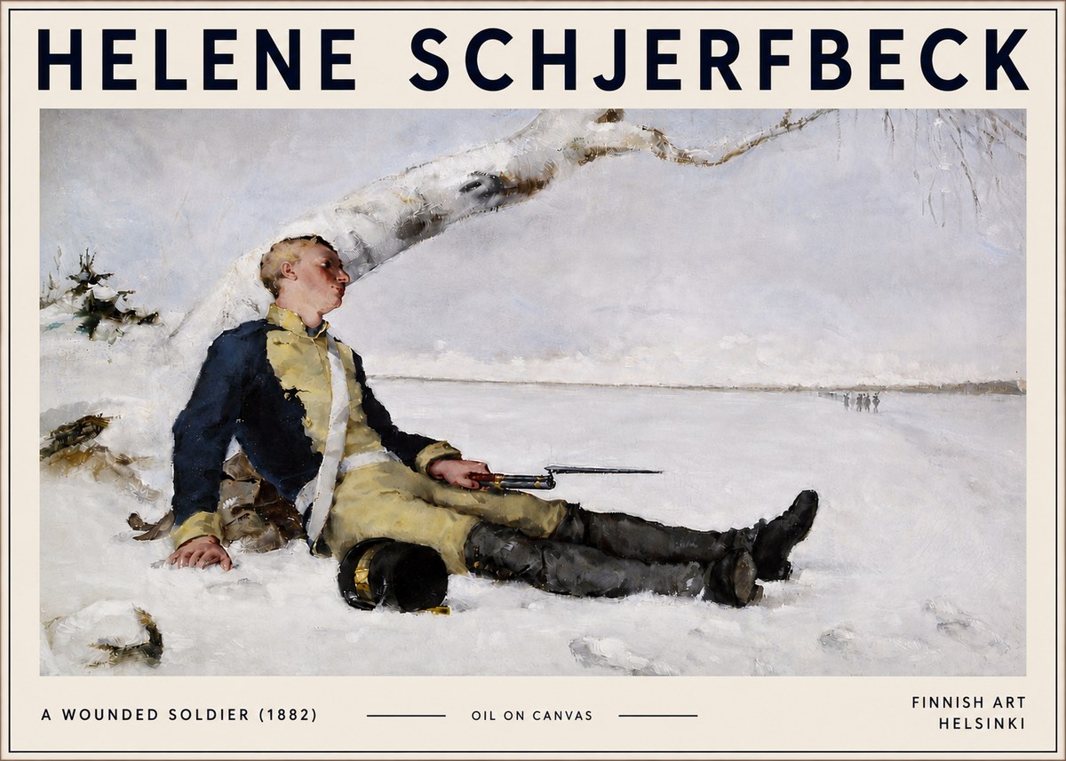 Helene Schjerfbeck A Wounded Soldier (1882) No6 - Poster