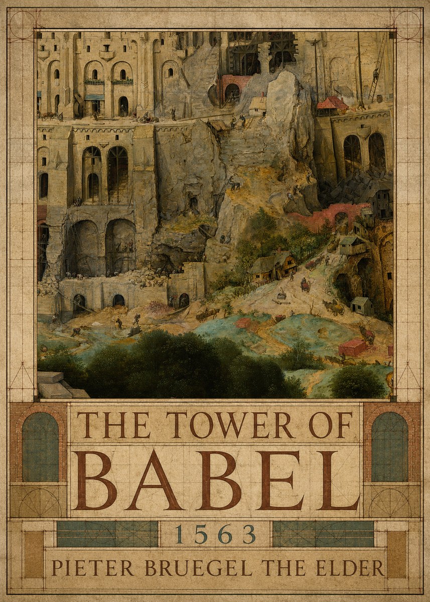 Pieter Bruegel The Tower of Babel XVII No2 - Poster