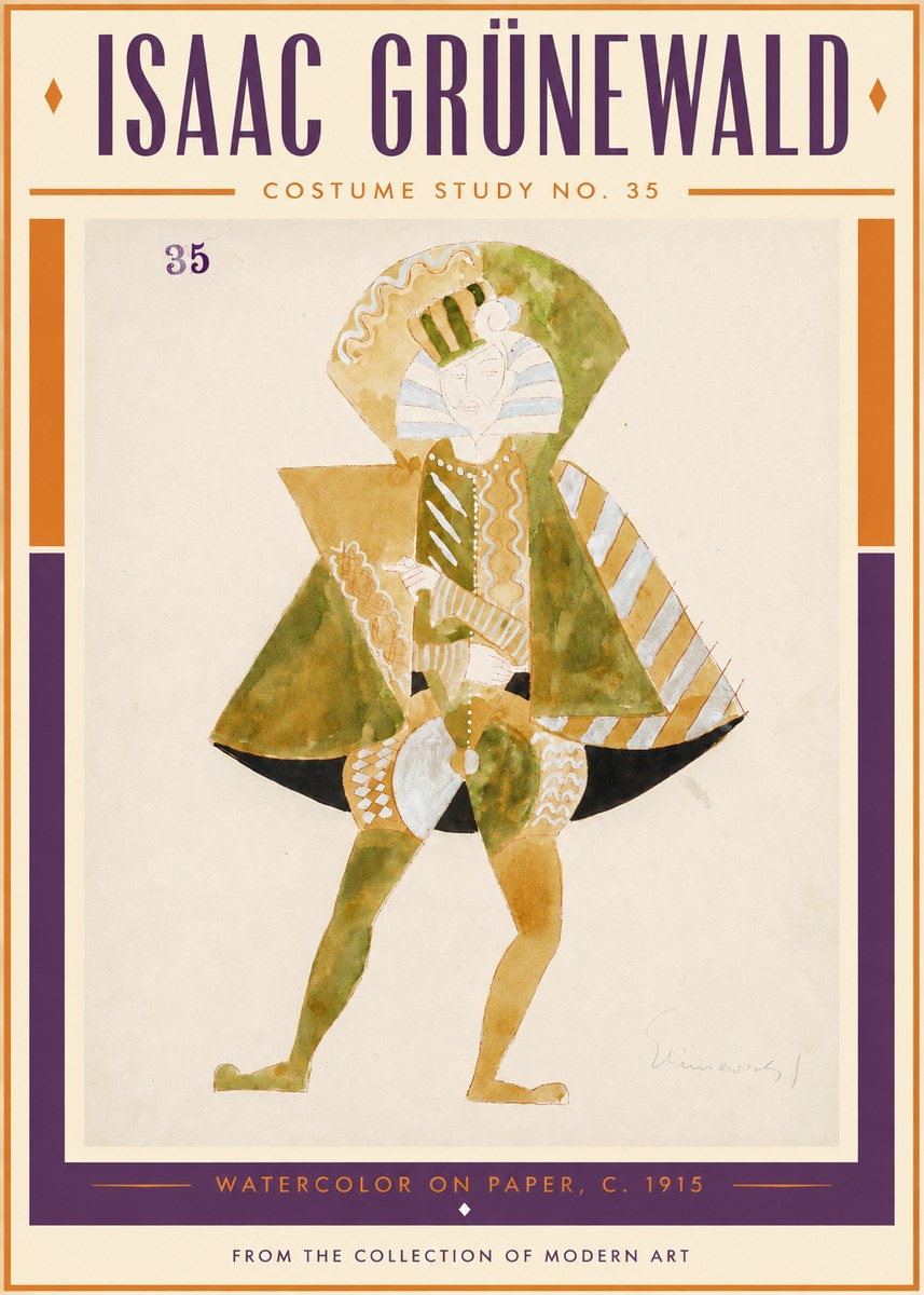 Isaac Grünewald Costume Study No. 35 No2 - Poster