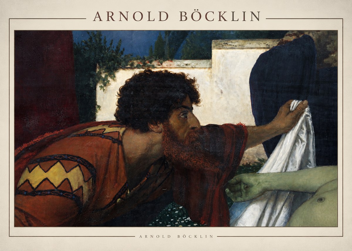 Arnold Böcklin Compianto Sul Cristo Morto No5 - Poster