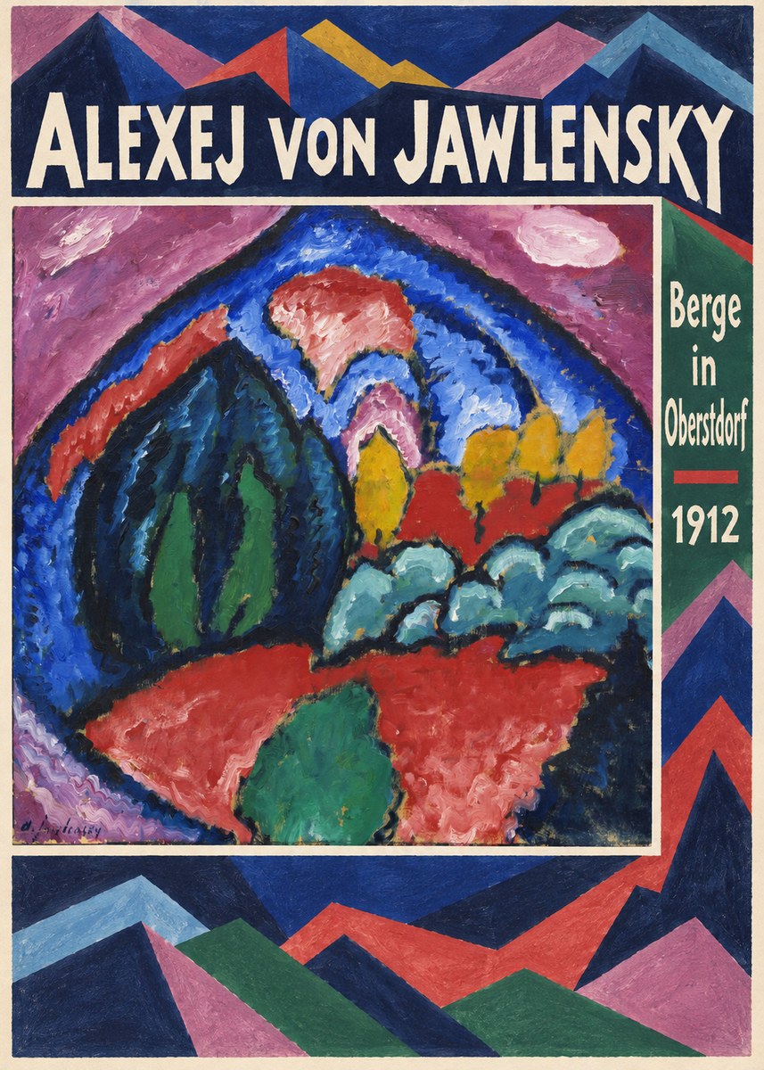 Alexej von Jawlensky Berge in Oberstdorf No2 - Poster