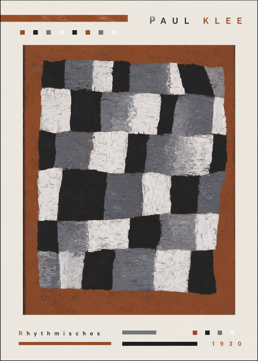 Paul Klee Rhythmisches No3 - Poster