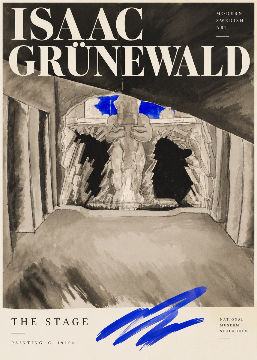 Isaac Grünewald The Stage No5 - Poster