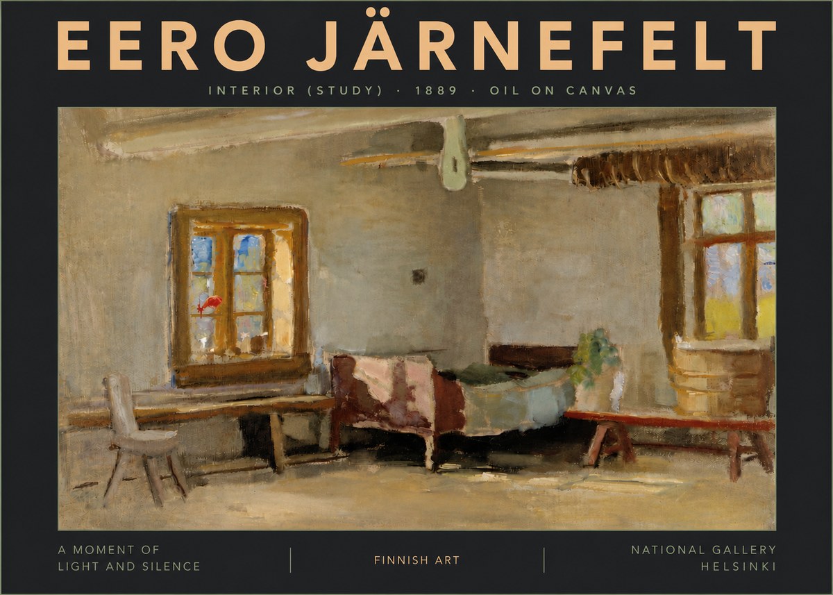 Eero Järnefelt Interior (Study) No6 - Poster
