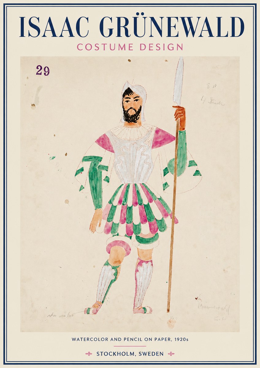 Isaac Grünewald Costume Design No. 29 No3 - Poster