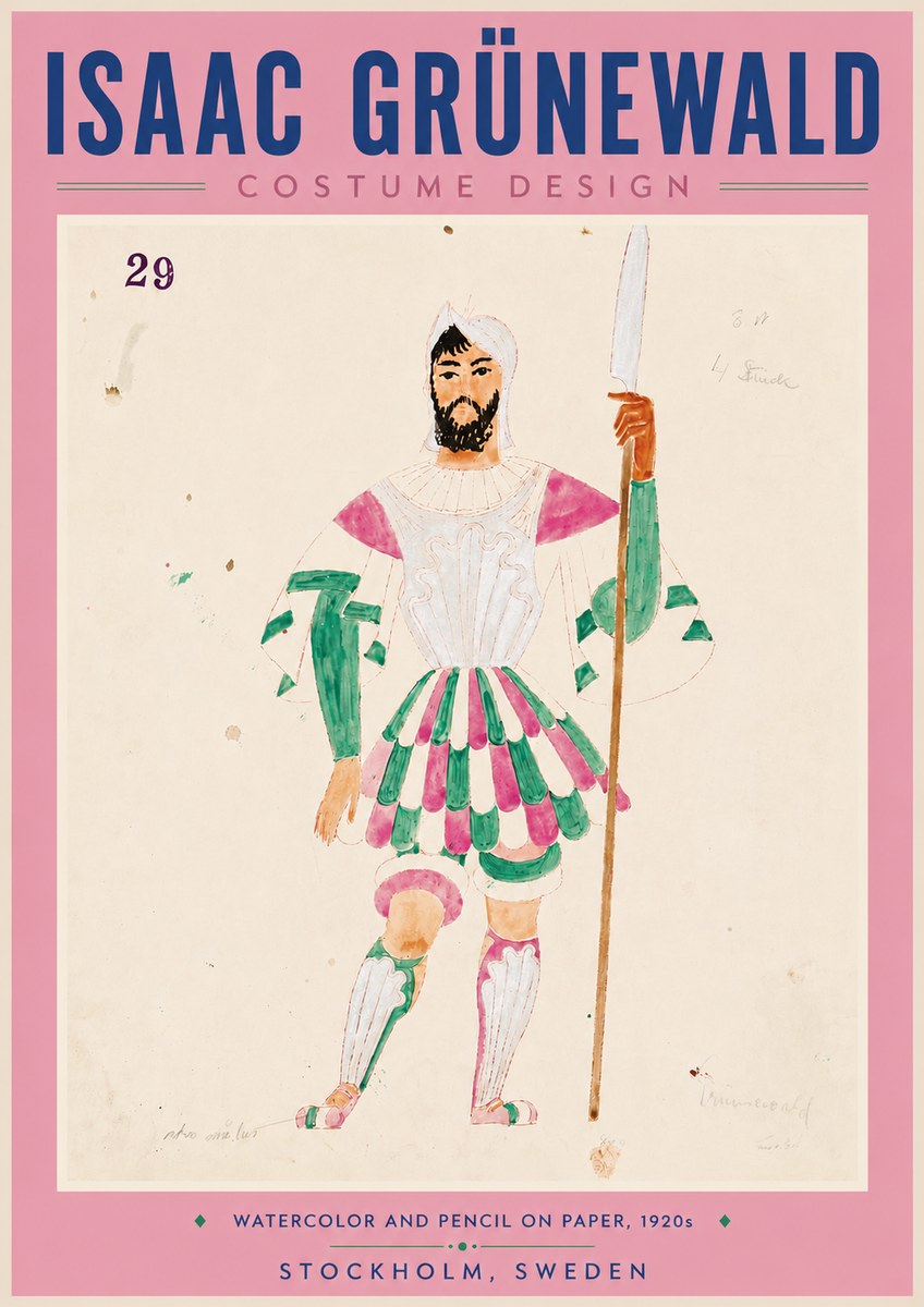 Isaac Grünewald Costume Design No. 29 No6 - Poster