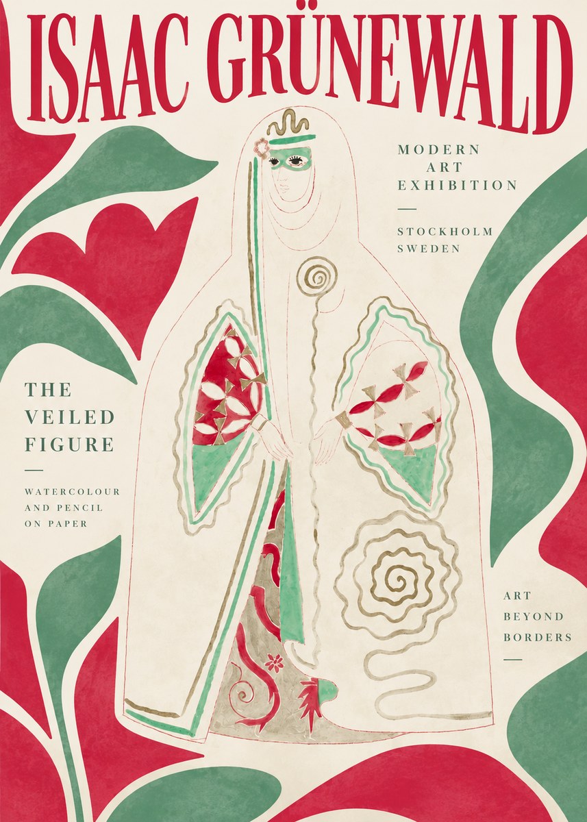 Isaac Grünewald The Veiled Figure No2 - Poster
