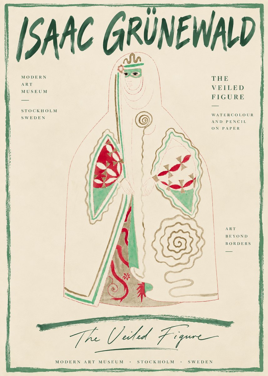 Isaac Grünewald The Veiled Figure No6 - Poster