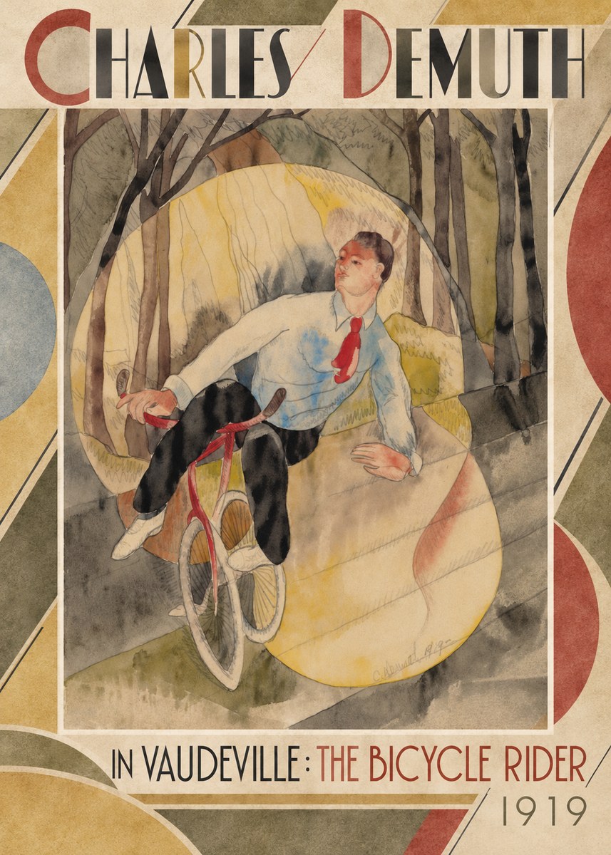 Charles Demuth In Vaudeville: the Bicycle Rider No2 - Poster
