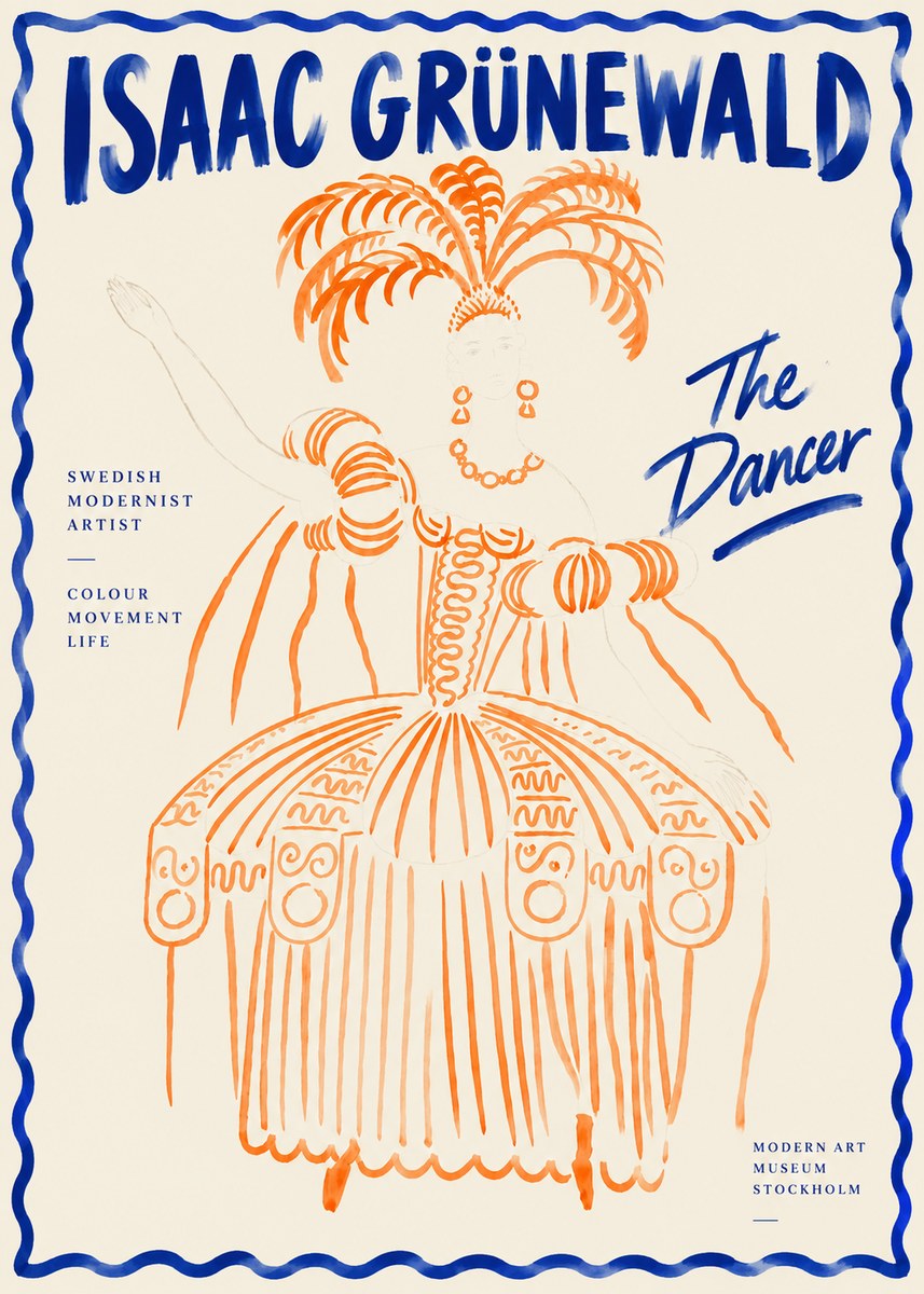 Isaac Grünewald The Dancer II No4 - Poster