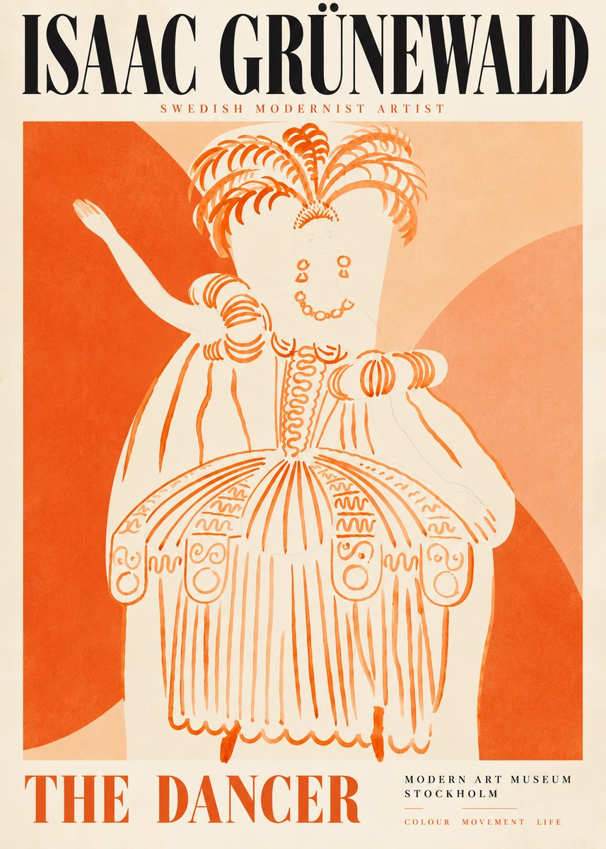 Isaac Grünewald The Dancer II No5 - Poster