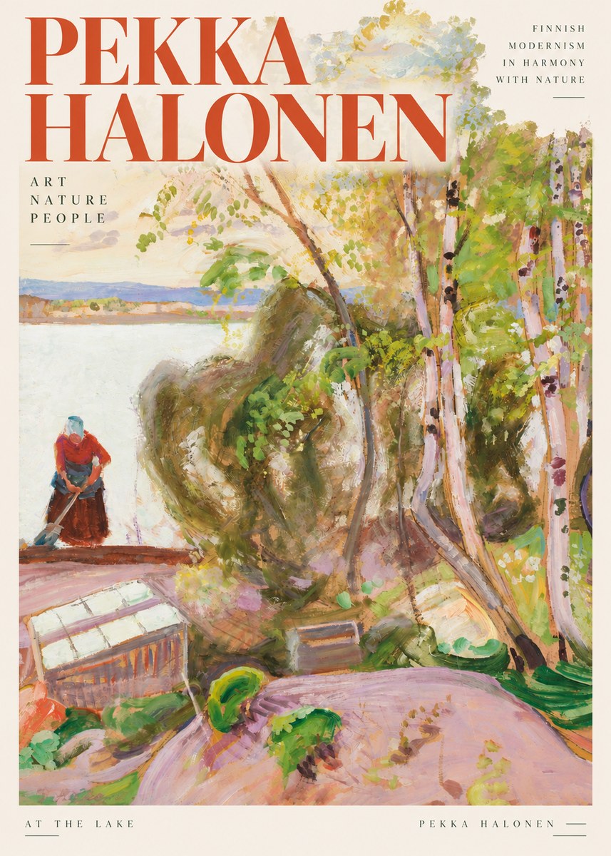 Pekka Halonen At the Lake No3 - Poster