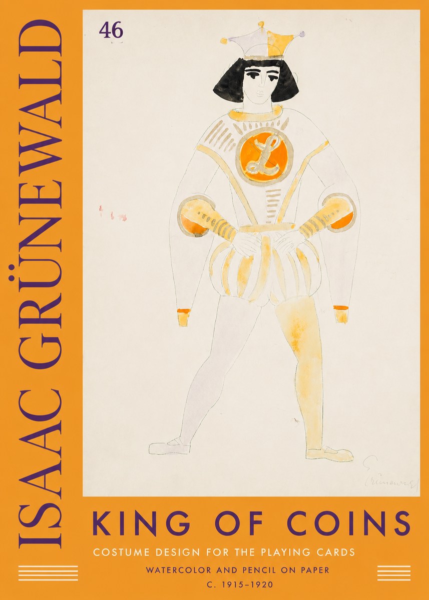 Isaac Grünewald King of Coins No2 - Poster