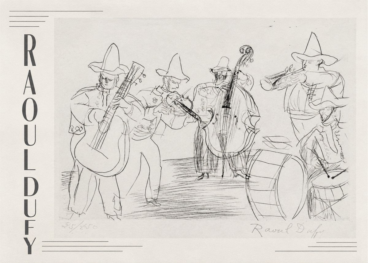 Raoul Dufy Musicians No2 - Poster