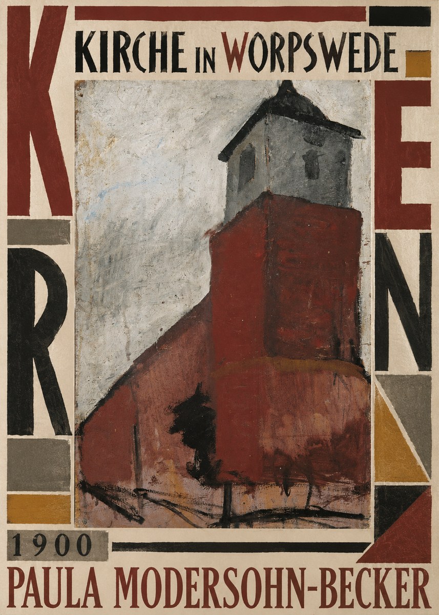 Paula Modersohn-Becker Kirche in Worpswede No5 - Poster