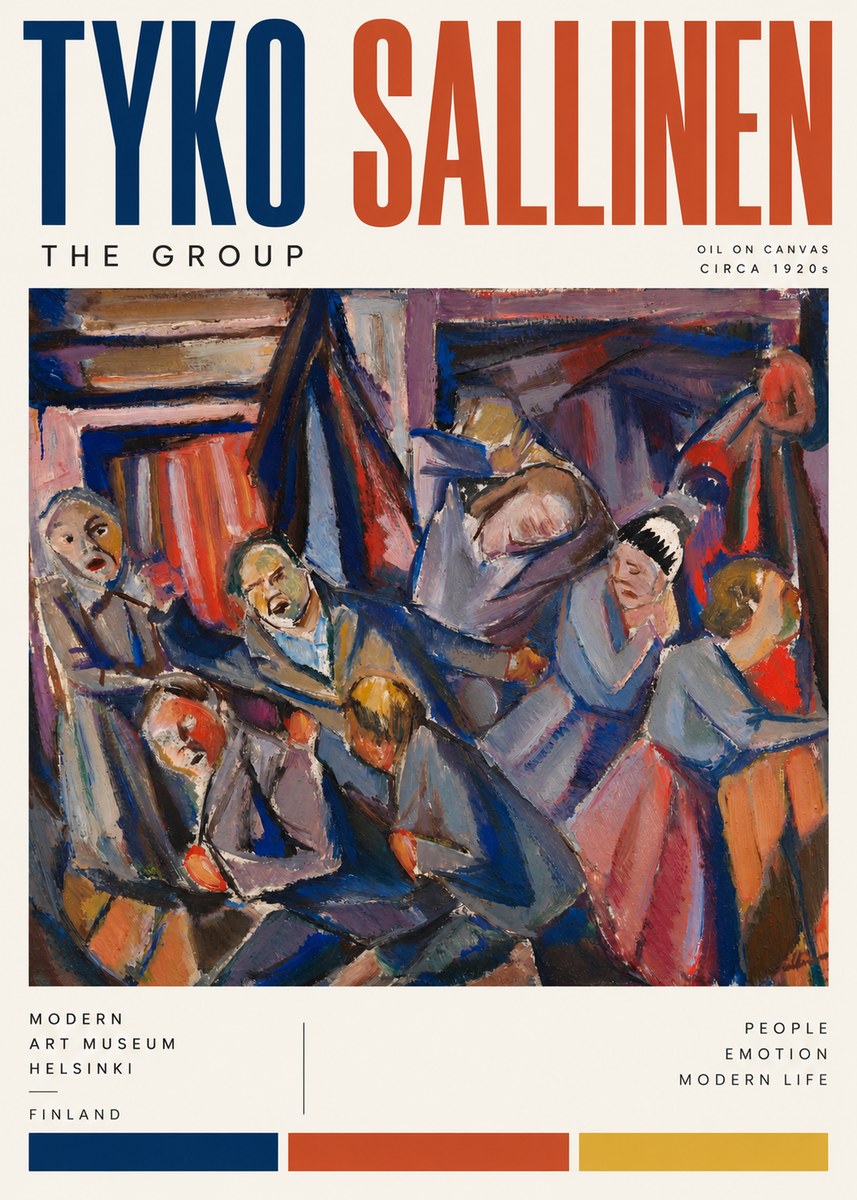 Tyko Sallinen The Group No4 - Poster