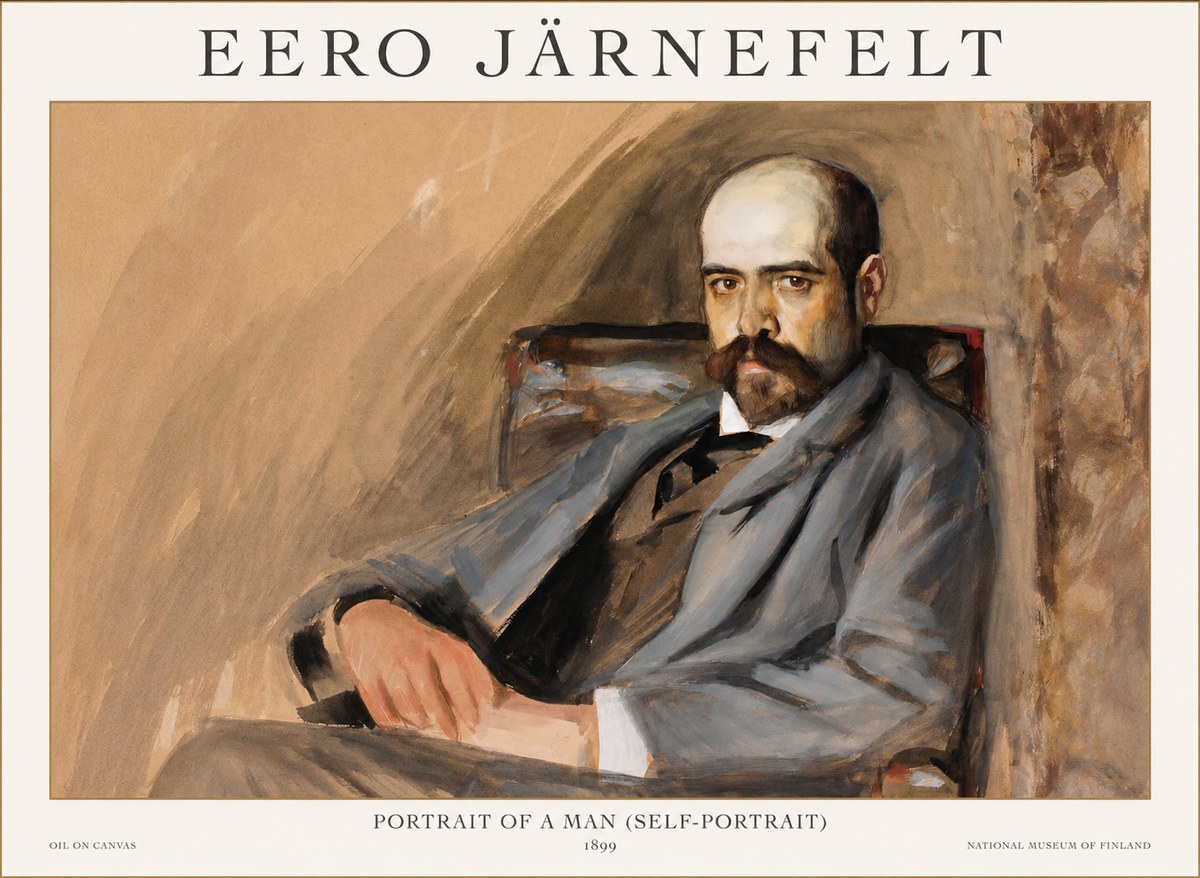 Eero Järnefelt Portrait of a Man (Self-portrait) No1 - Poster