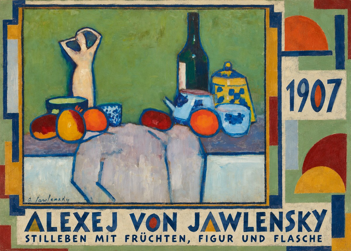 Alexej von Jawlensky Stilleben Mit Früchten, Figur Und Flasche 1907 No4 - Poster