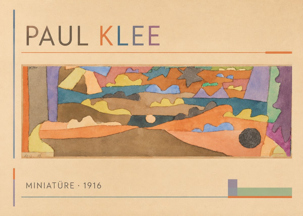 Paul Klee Miniatüre · 1916 No1 - Poster
