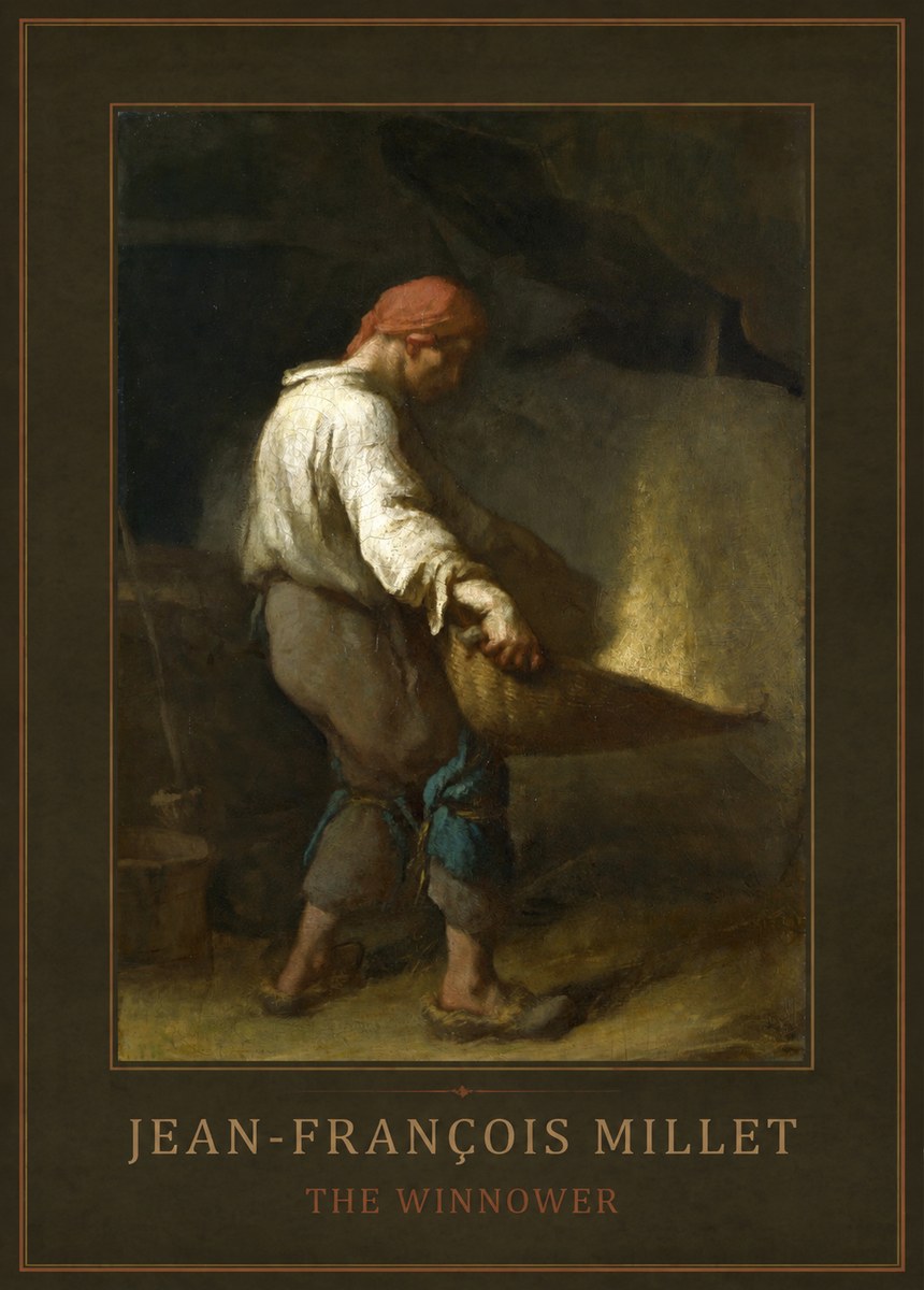 Jean-François Millet The Winnower No1 - Poster