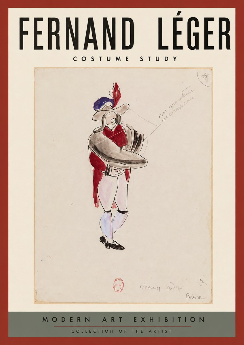 Fernand Léger Costume Study I No2 - Poster