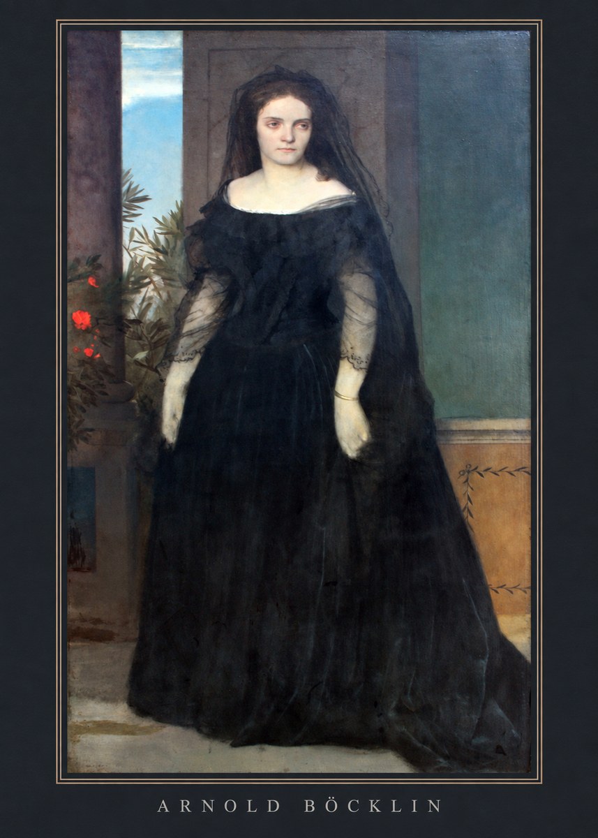 Arnold Böcklin Portrait of Mrs. Böcklin No4 - Poster