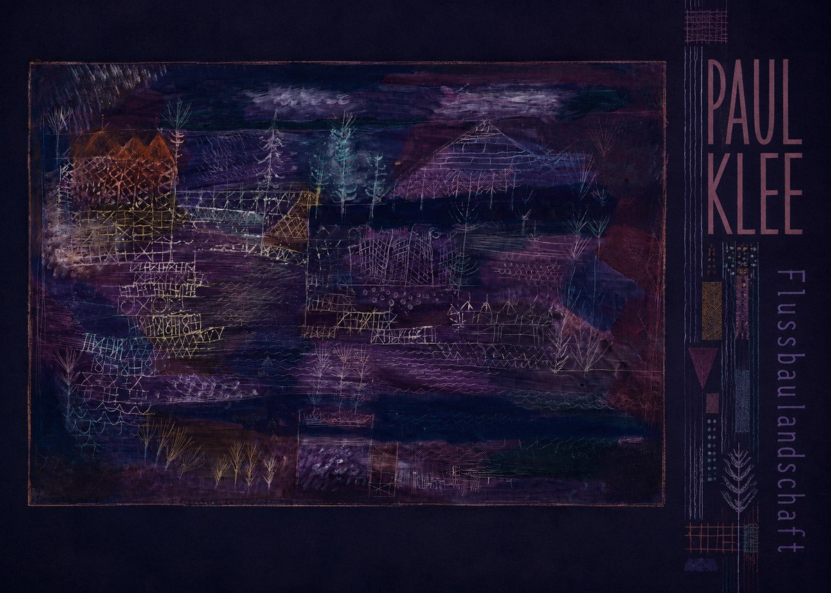 Paul Klee Flussbaulandschaft No3 - Poster
