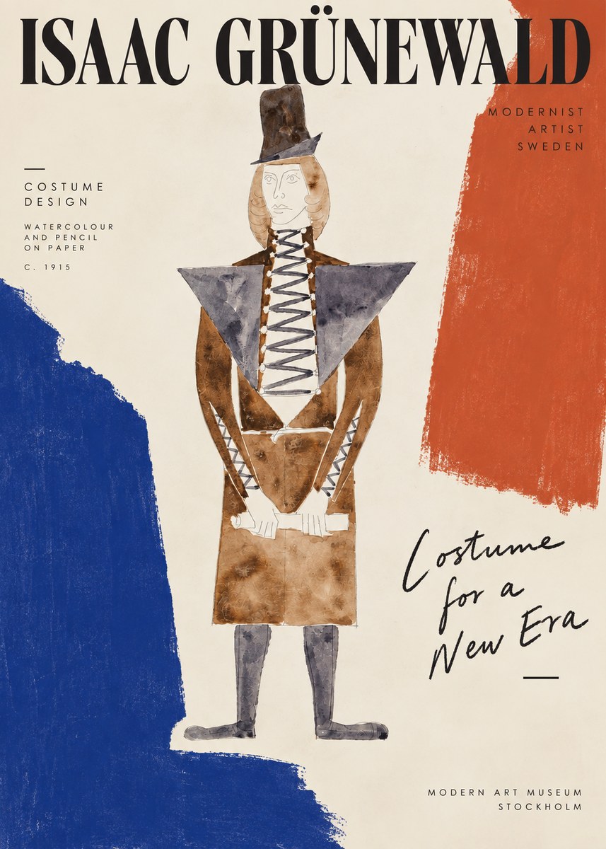 Isaac Grünewald Costume Design XIII No5 - Poster