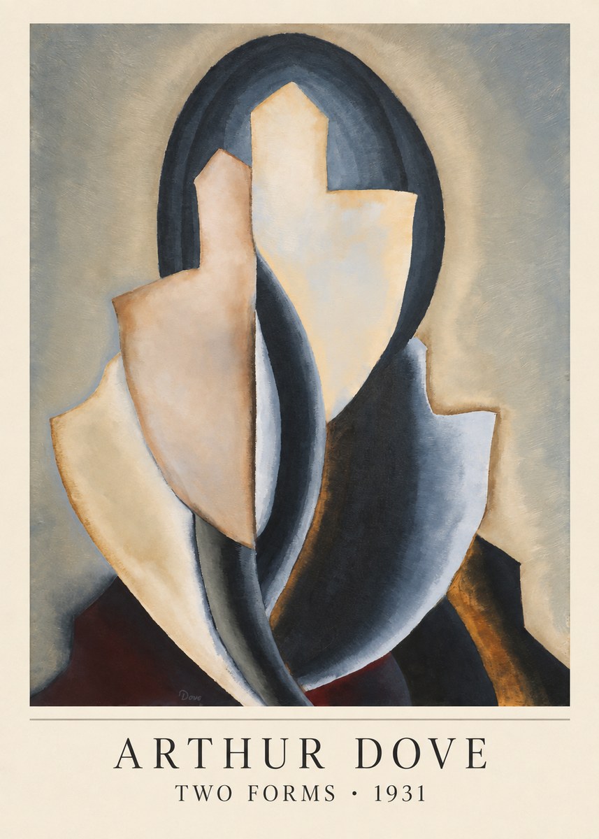 Arthur Dove Two Forms No4 - Poster