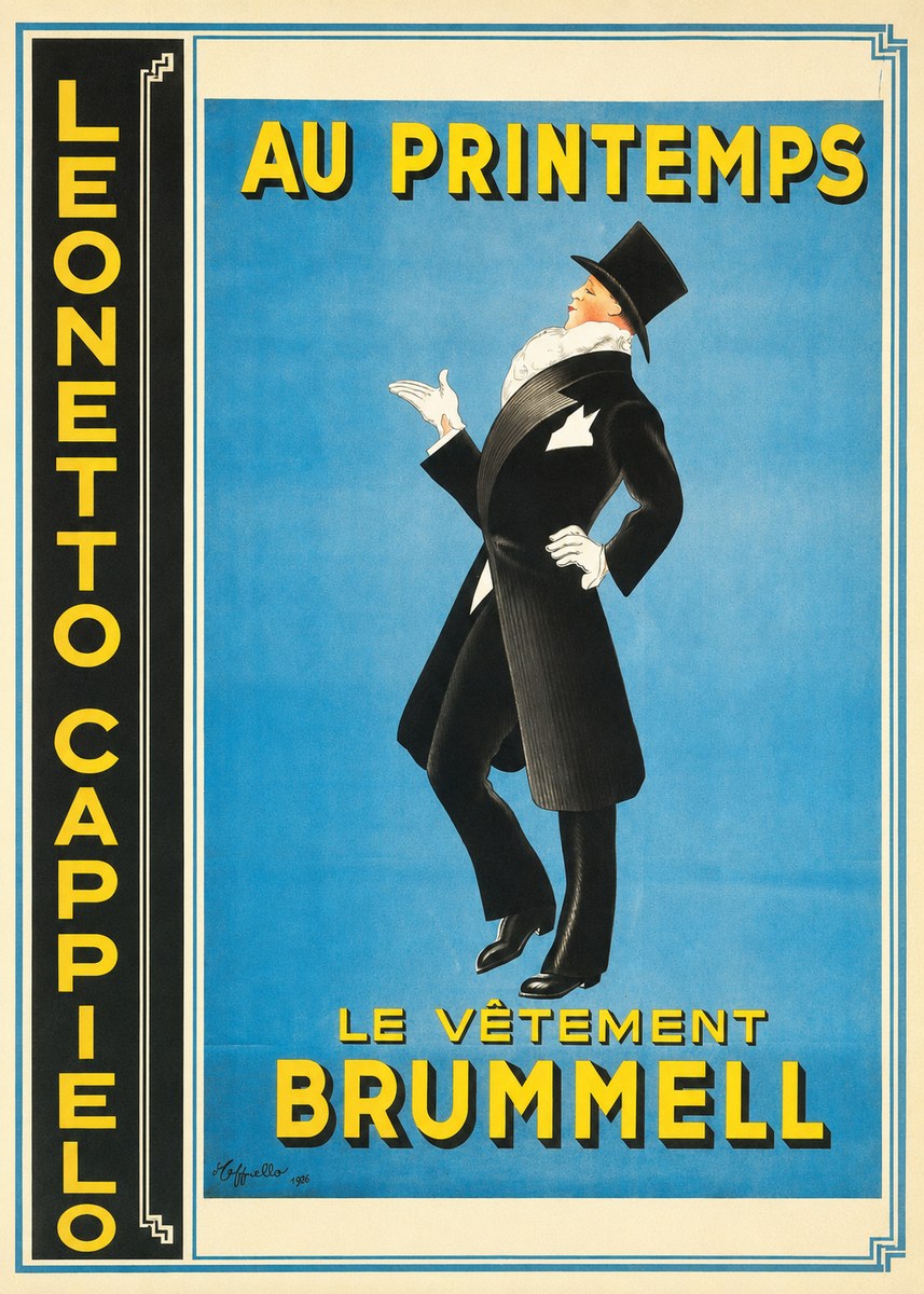 Leonetto Cappiello Au Printemps Le Vêtement Brummell No4 - Poster
