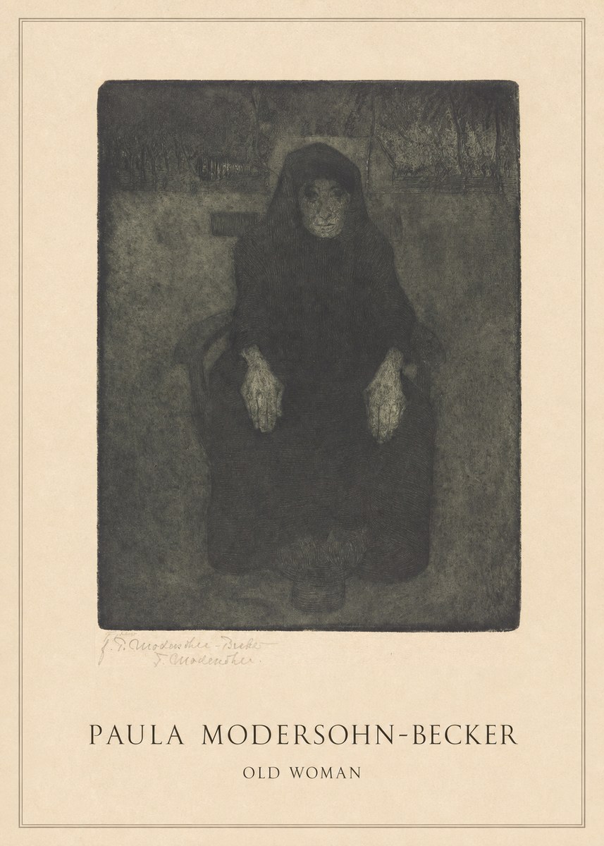 Paula Modersohn-Becker Old Woman No4 - Poster