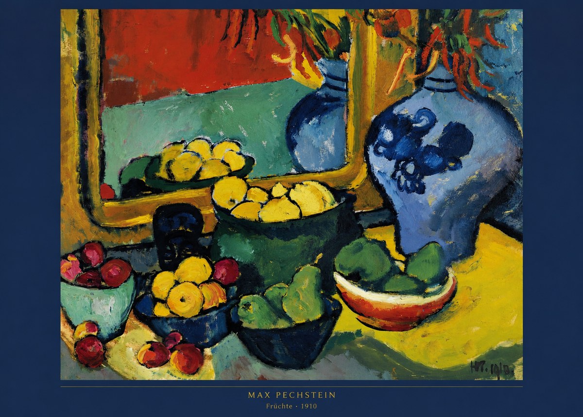 Max Pechstein Früchte 1910 No5 - Poster