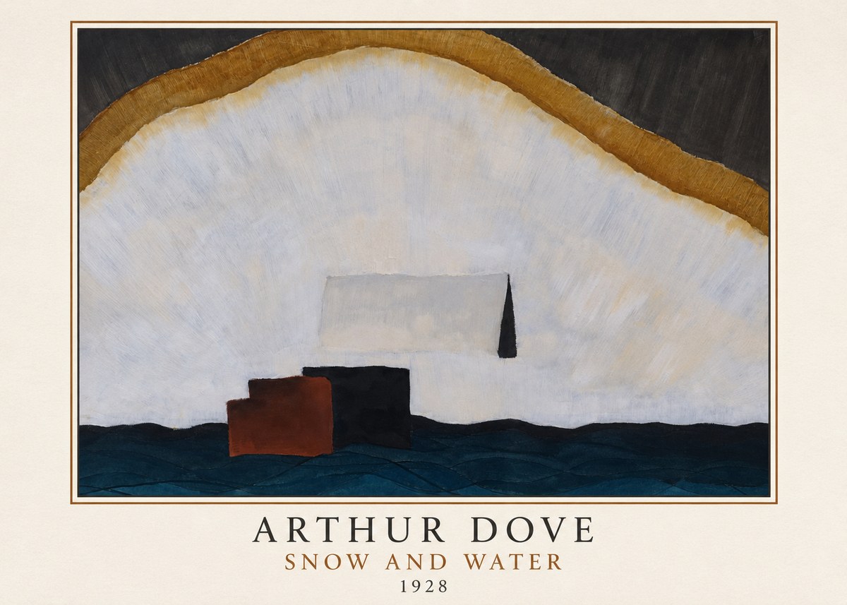 Arthur Dove Snow and Water No3 - Poster