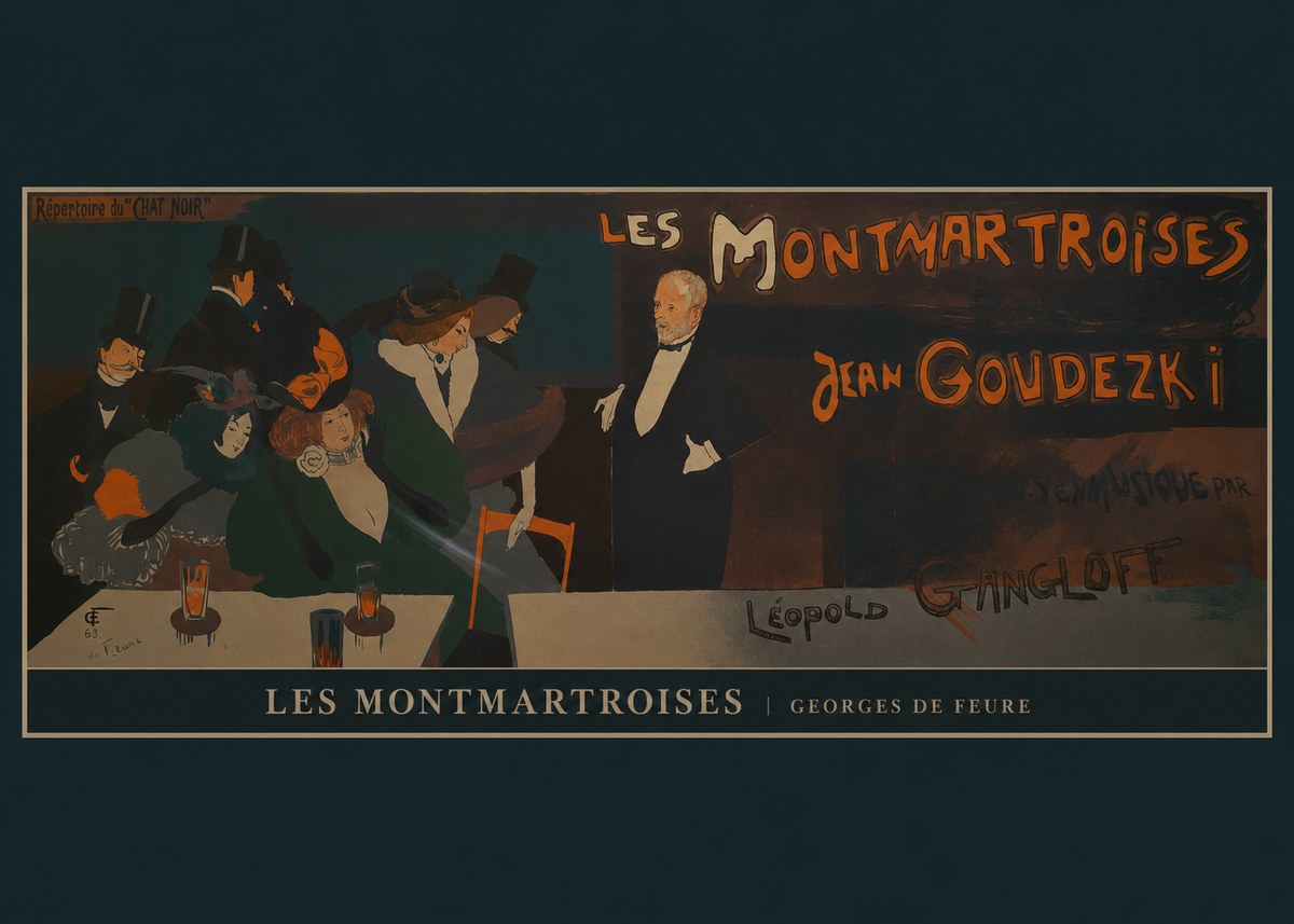 Georges de Feure Les Montmartroises No6 - Poster