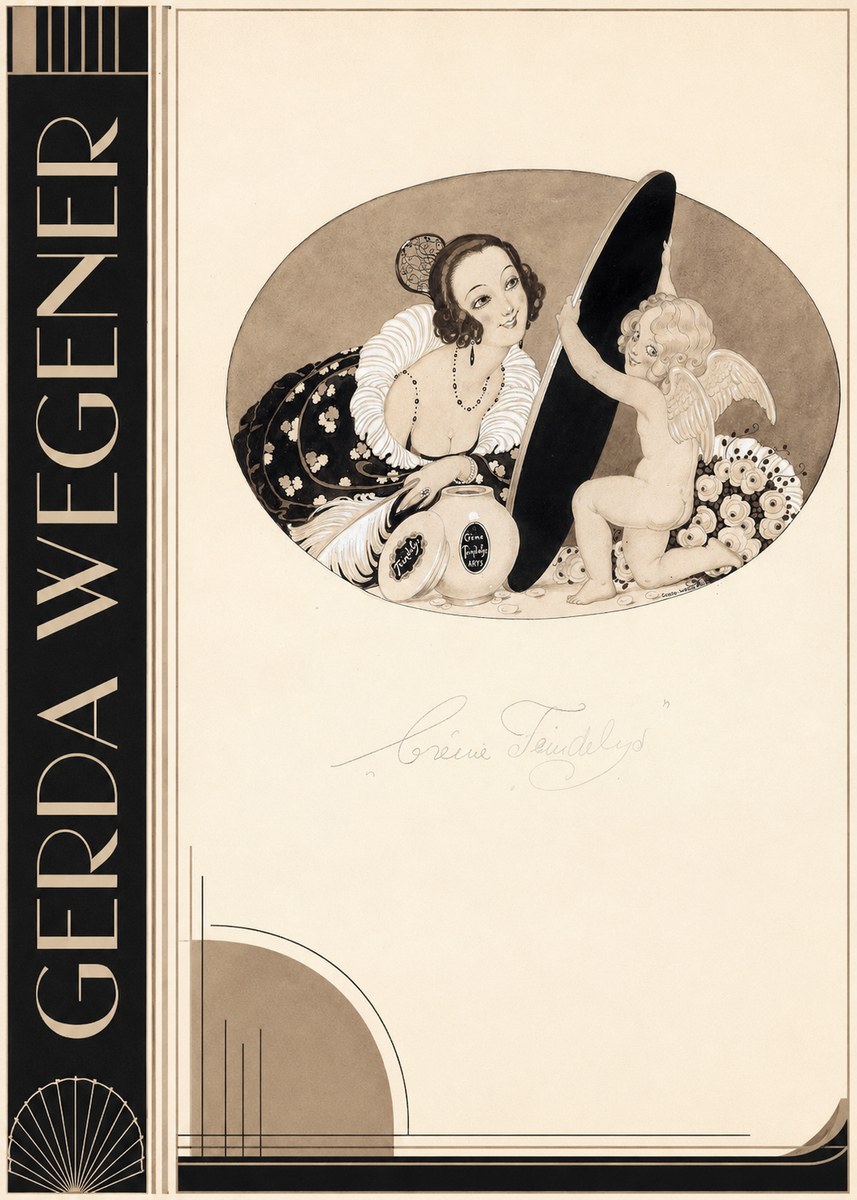 Gerda Wegener Crème Teindelys II No4 - Poster