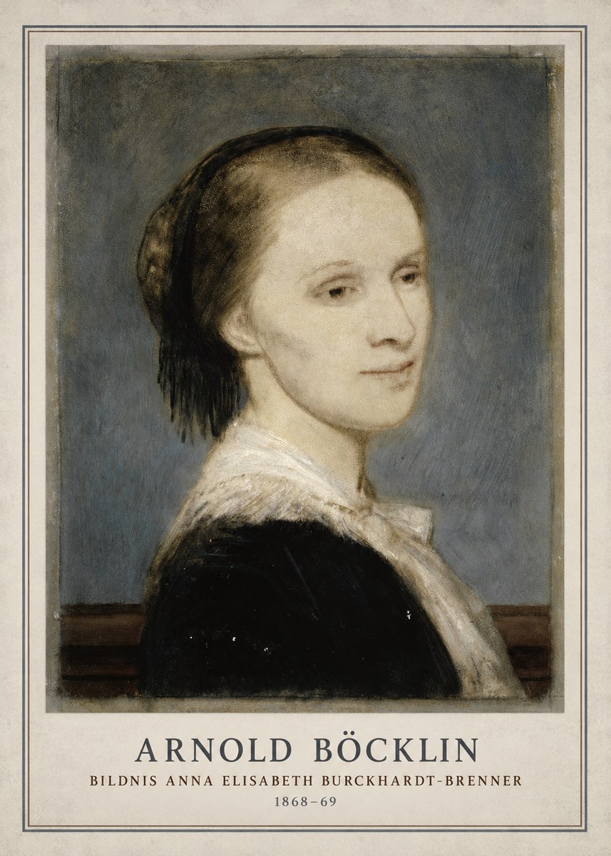 Arnold Böcklin Bildnis Anna Elisabeth Burckhardt-brenner No3 - Poster