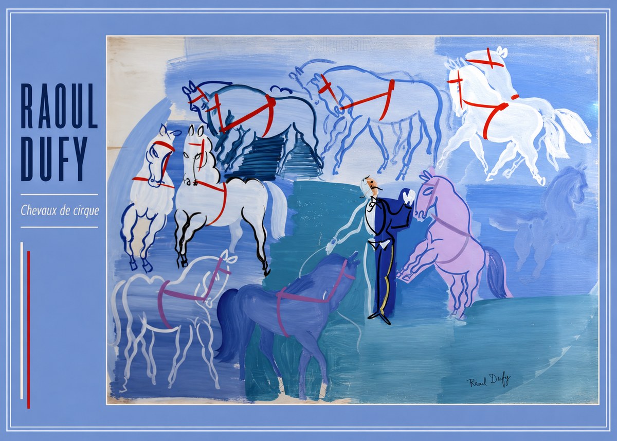 Raoul Dufy Chevaux De Cirque No2 - Poster