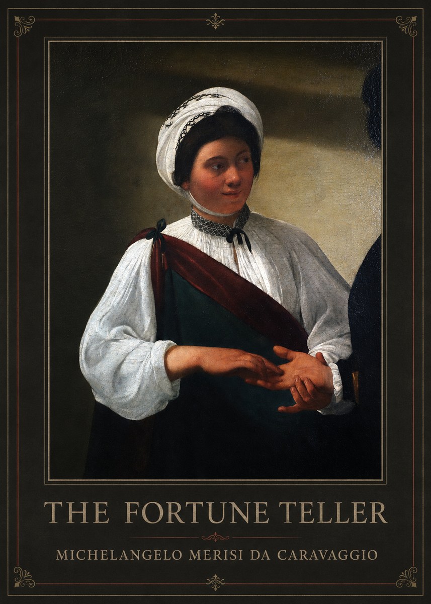 Michelangelo Merisi da Caravaggio The Fortune Teller IV No1 - Poster