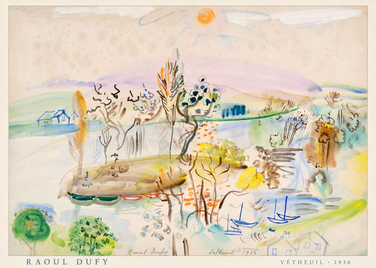 Raoul Dufy Vétheuil No4 - Poster