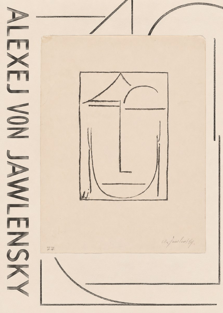 Alexej von Jawlensky Abstract Head No6 - Poster