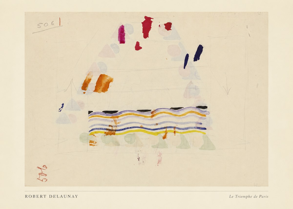 Robert Delaunay Le Triomphe De Paris V No4 - Poster