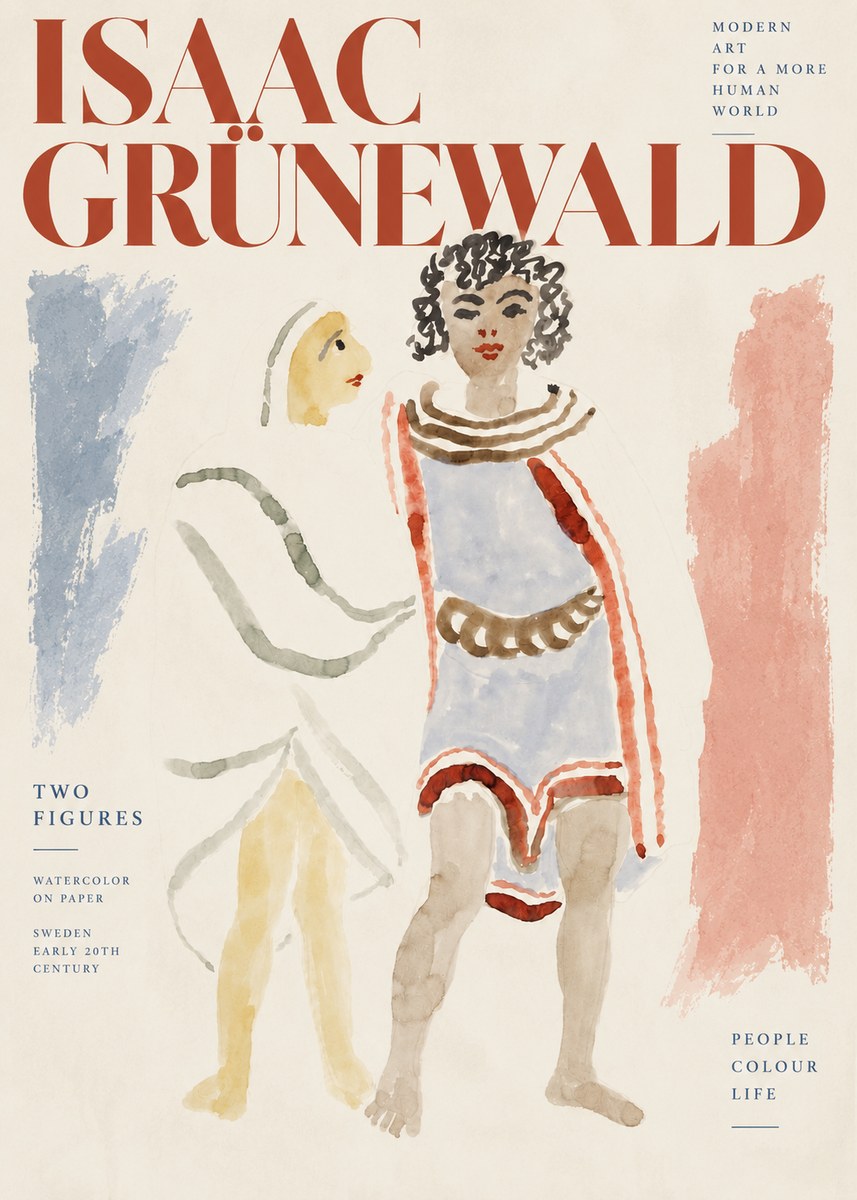 Isaac Grünewald Figures No4 - Poster