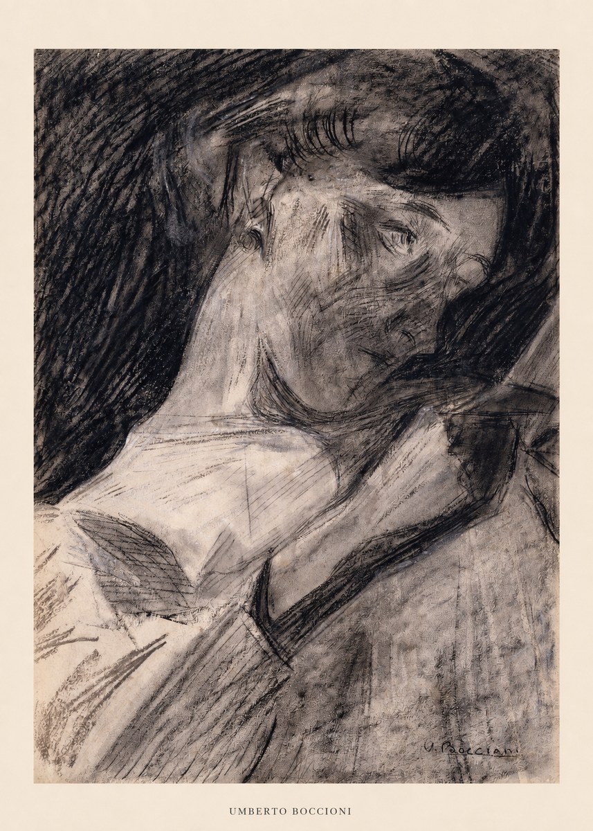 Umberto Boccioni Figure Study II No5 - Poster