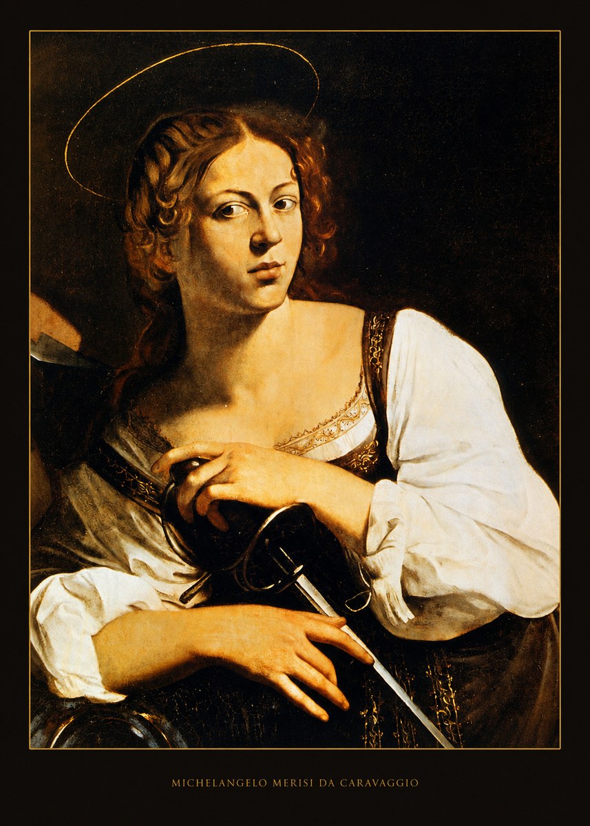 Michelangelo Merisi da Caravaggio Saint Catherine of Alexandria III No5 - Poster